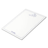 Martha's Vineyard  Map #1 Navy Blue Notitieblok (Schuin)