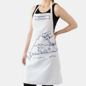 Martha's Vineyard  Map #1 Navy Blue Schort (Insitu)