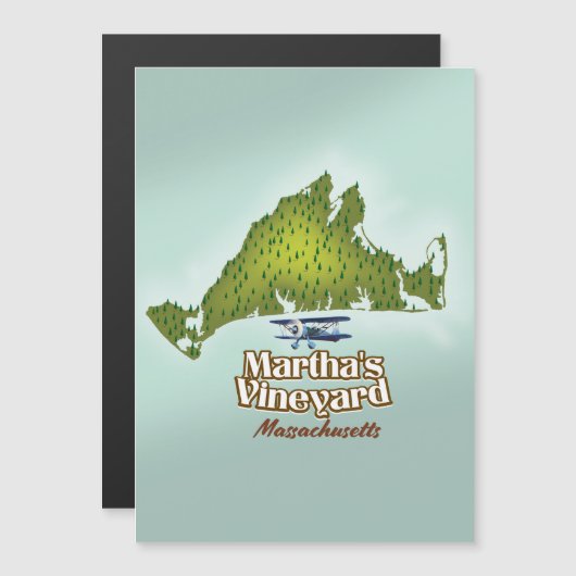 Martha's vineyard Massachusetts reisposter (Voorkant / Achterkant)