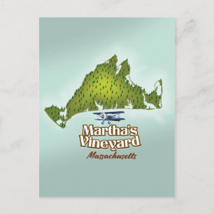 Martha's vineyard Massachusetts reisposter Briefkaart