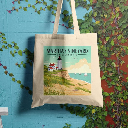  Martha's Vineyard Massachusetts Tote Bag