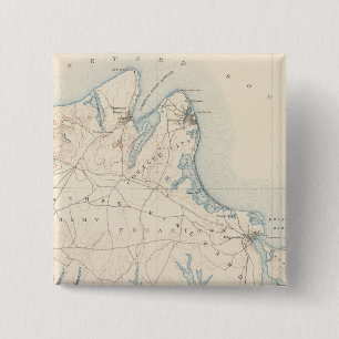 Martha's Vineyard, Massachusetts Vierkante Button 5,1 Cm