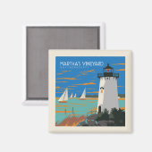 Martha's Vineyard, Massachusetts | Vuurtoren Magneet (Voorkant / Achterkant)