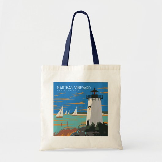 Martha's Vineyard, Massachusetts | Vuurtoren Tote Bag (Voorkant)
