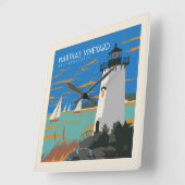 Martha's Vineyard, Massachusetts | Vuurtoren Vierkante Klok (Hoek)