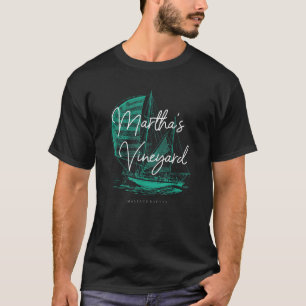 Martha's Vineyard Massachusetts Zeilboot T-shirt