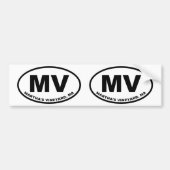 Martha's Vineyard MV Bumpersticker (Voorkant)