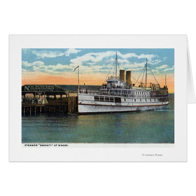 Martha's Vineyard, Sankaty Steamer bij Wharf (Voorkant Horizontaal)