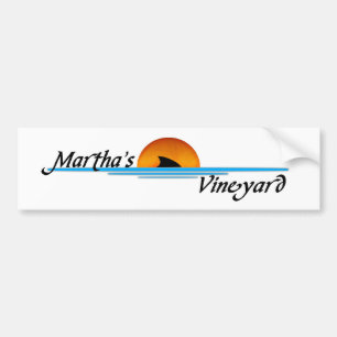 Marthas Vineyard Shark Bumpersticker