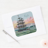 Martha's Vineyard Square Stickers (Envelop)