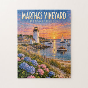 Martha's Vineyard Sunset Lighthouse Massachusetts Legpuzzel