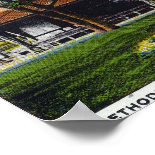 Martha's Vineyard, Uitzicht van Methodist Poster (Hoek)