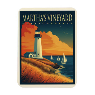 Martha's Vineyard vuurtoren Magneet