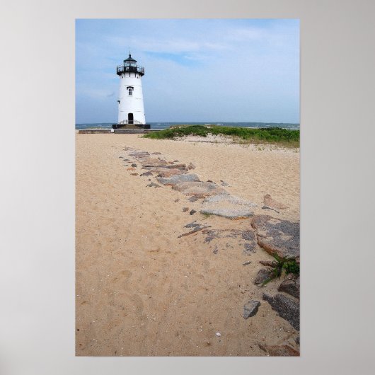 Martha's Vineyard vuurtoren Poster (Voorkant)