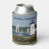 Martha's Vineyard Vuurtoren te Koelbox Blikjeskoeler (Blikje Voorkant)