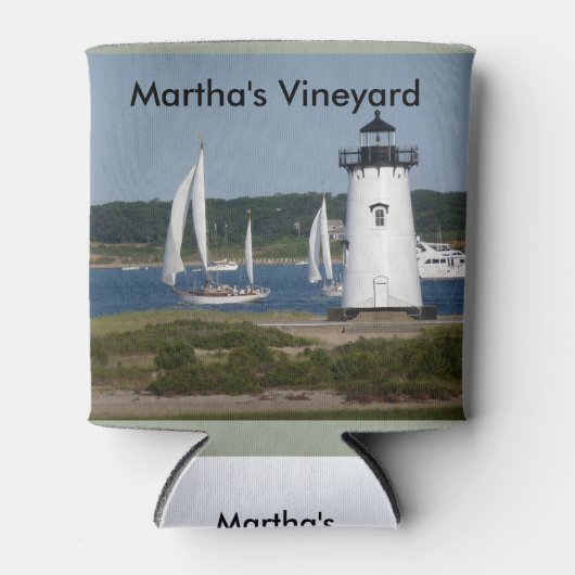 Martha's Vineyard Vuurtoren te Koelbox Blikjeskoeler (Voorkant)