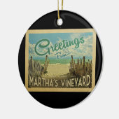 Martha's Vintage Travel Keramisch Ornament (Links)