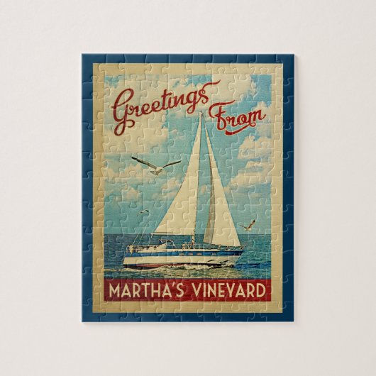 Martha's Vintage Travel Legpuzzel (Verticaal)