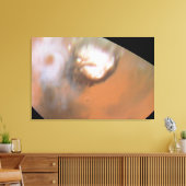 Martiaanse Cycloon, Gezien vanuit het Noordpoolgeb Canvas Afdruk (Insitu (Woonkamer))