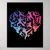 Martial Art Heart Love Training Karate Tae Kwon Do Poster (Voorkant)