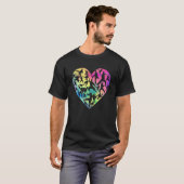 Martial Art Heart Love Training Karate Tae Kwon Do T-shirt (Voorkant volledig)