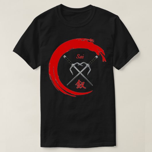Martial Art Weapon SAI T-shirt (Design voorkant)