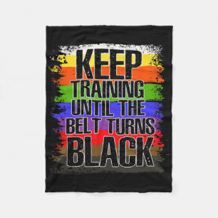 Martial Artiest Black Belt - Tae Kwon Do - Karate Fleece Deken