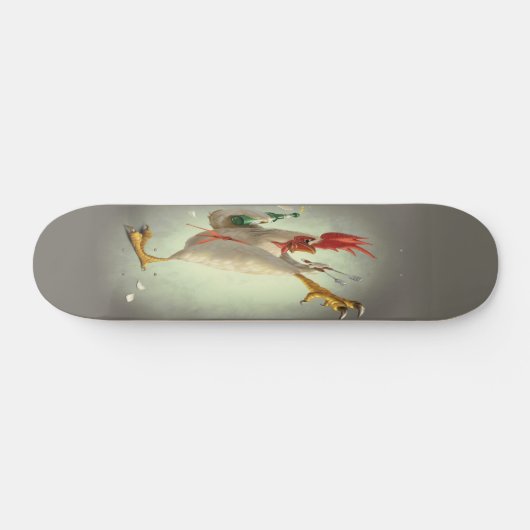 Martial Artist Chicken Skateboard (Horizontaal)