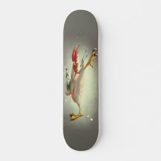 Martial Artist Chicken Skateboard (Voorkant)