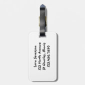 Martial Arts 1e Graads Black Belt Gear Bag Label Bagagelabel (Achterkant verticaal)