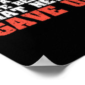 Martial Arts A black belt is a white Poster (Hoek)