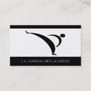 Martial Arts Academy Karate Taekwondo Kung Fu Visitekaartje