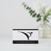 Martial Arts Academy Karate Taekwondo Kung Fu Visitekaartje (Staand voorkant)