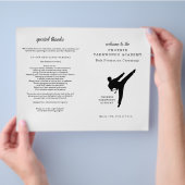 Martial Arts Belt Ceremonie Programma Flyer (Hand)