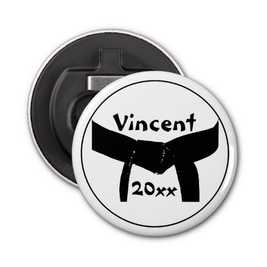 Martial Arts Black Belt Bottle Opener (Voorkant)