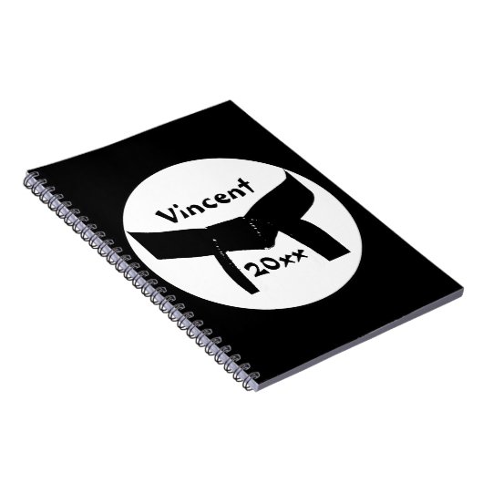 Martial Arts Black Belt Carnet (Côté Droit)