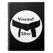 Martial Arts Black Belt Carnet (Devant)
