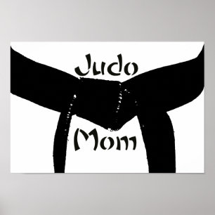 Martial Arts Black Belt Judo mam Poster