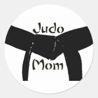 Martial Arts Black Belt Judo Maman Sticker
