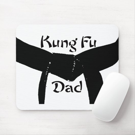 Martial Arts Black Belt Kung Fu Pap Muismat (Met muis)