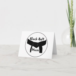 Martial Arts Black Belt Mom Carte de note