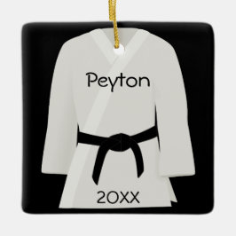Martial Arts Black Belt Ornament