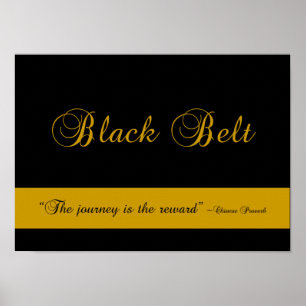 Martial Arts Black Belt Poster afdrukken