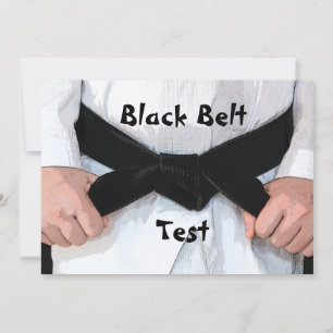 Martial Arts Black Belt Promotie Test Uitnodiging