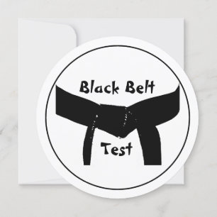 Martial Arts Black Belt Promotie Test Uitnodiging