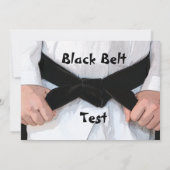 Martial Arts Black Belt Promotion Test Invitation (Dos)