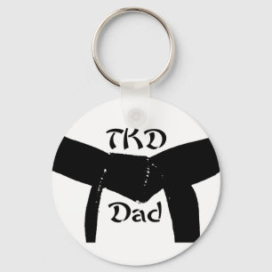 Martial Arts Black Belt TKD Dad Sleutelhanger