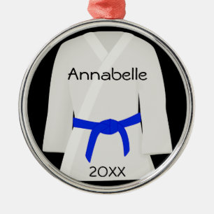 Martial Arts Blauwe Band Ornament