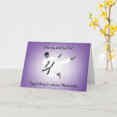 Martial Arts Boy Verjaardag Kaart (Gele Bloem)