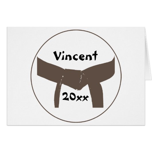 Martial Arts Brown Belt (Voorkant Horizontaal)